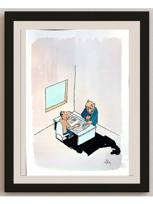 Karikatural Erico Junqueira 29X21CM Orijinal Karikatür BOD04273