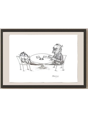 Karikatural Meerov Vladimir 33X23CM Orijinal Karikatür BOD04114