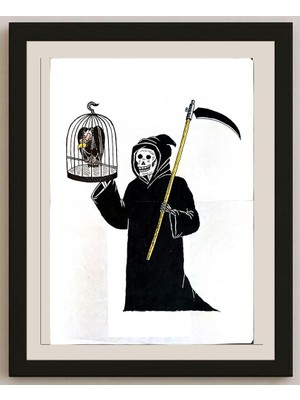 Karikatural Wang Zhu Hua 29X21CM Orijinal Karikatür BOD04268