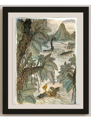 Karikatural Ikhsan Dwjong 29X21CM Orijinal Karikatür BOD05012