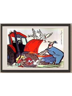 Karikatural Li Kui Jun 29X21CM Orijinal Karikatür BOD05255