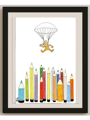 Karikatural Louis Postruzin 29X21CM Orijinal Karikatür BOD05144