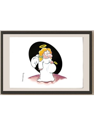 Karikatural Ali Miraee 29X21CM Orijinal Karikatür BOD04595