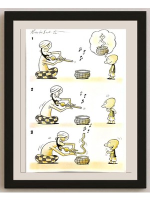 Karikatural Bambang Sulistyo 29X21CM Orijinal Karikatür BOD05262