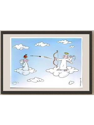 Karikatural Ali Miraee 29X21CM Orijinal Karikatür BOD04588