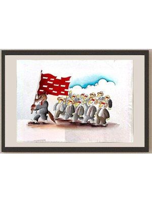 Karikatural Lun Hong An 29X21CM Orijinal Karikatür BOD04863