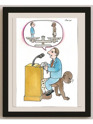 Karikatural Xiaqiang Hou 29X21CM Orijinal Karikatür BOD04900