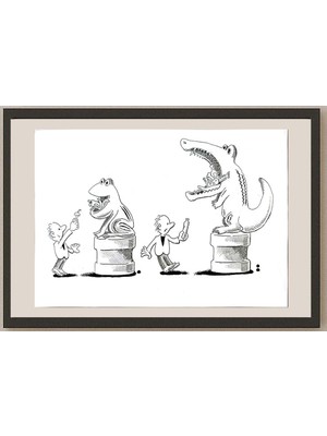 Karikatural Ma Heng Chao 21X16CM Orijinal Karikatür BOD04820