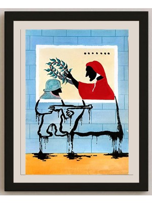 Karikatural Li Hai Feng 27X23CM Orijinal Karikatür BOD04846