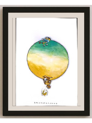 Karikatural Smaeil Babaei 33X25CM Orijinal Karikatür BOD04621