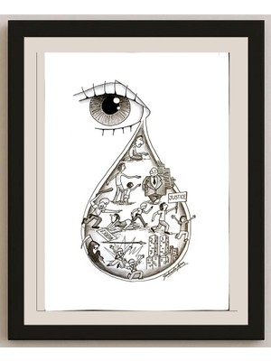 Karikatural Gabriel Alejandra Lopez 29X21CM Orijinal Karikatür BOD04984