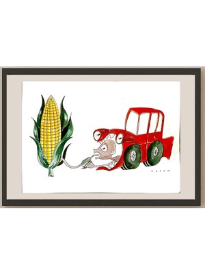 Karikatural Wesam Khalil 29X21CM Orijinal Karikatür BOD05243