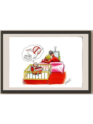 Karikatural Farruk Teshaev 29X21CM Orijinal Karikatür BOD05210