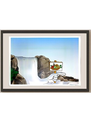 Karikatural Wesam Khalil 29X21CM Orijinal Karikatür BOD05246