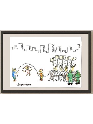 Karikatural Agus Eko Santoso 29X21CM Orijinal Karikatür BOD05292