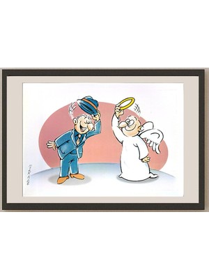 Karikatural Ali Miraee 29X21CM Orijinal Karikatür BOD04592