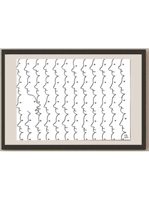 Karikatural Sung Jou Kim 35X25CM Orijinal Karikatür BOD04644