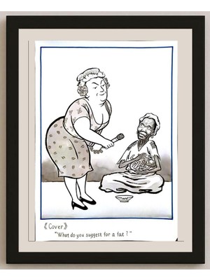 Karikatural Lu Guo Hong 31X22CM Orijinal Karikatür BOD04618