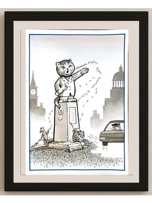 Karikatural Lu Guo Hong 31X22CM Orijinal Karikatür BOD04627