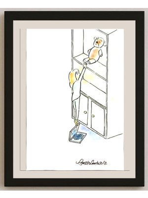 Karikatural Agus Eko Santoso 29X21CM Orijinal Karikatür BOD05179