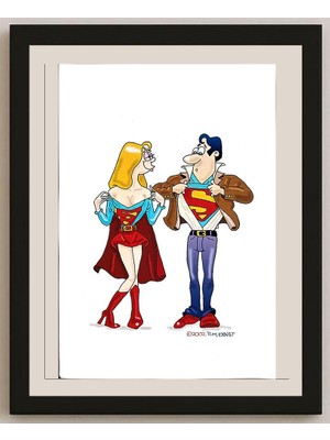 Karikatural Tim Ernst 29X21CM Orijinal Karikatür BOD04829