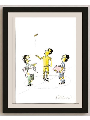 Karikatural Bambang Sulistyo 29X21CM Orijinal Karikatür BOD05260