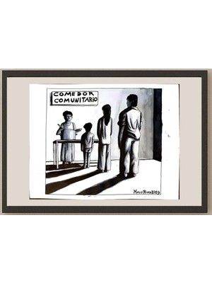 Karikatural Mario Ruben Rivas 29X21CM Orijinal Karikatür BOD04926