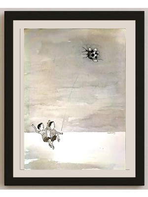 Karikatural Wu Xi Hong 29X21CM Orijinal Karikatür BOD05008