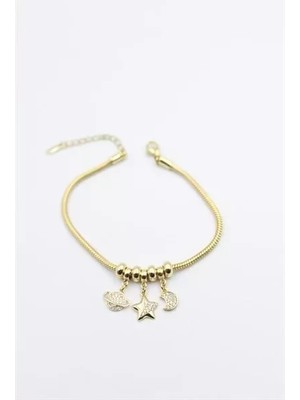 Royaleks Gezegen Charm Bileklik - Altın