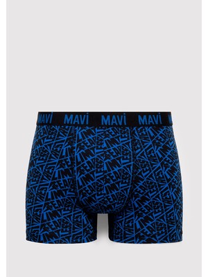 Mavi Baskılı Lacivert Boxer 0911849-70500