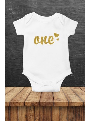 Hediyenza One 1 Yaş Baskılı Bebek Zıbını