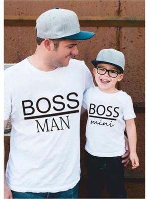 Hediyenza Boss Man - Boss Mini  T-Shirt Kombin (Tekli Üründür Kombin Yapmak Için 2 Adet Sepete Ekleyiniz)