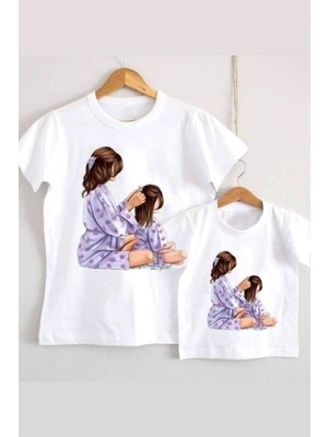Hediyenza T-Shirt Baskılı Anne ve Kızı (Tekli Üründür Kombin Yapmak Için 2 Adet Sepete Ekleyiniz)