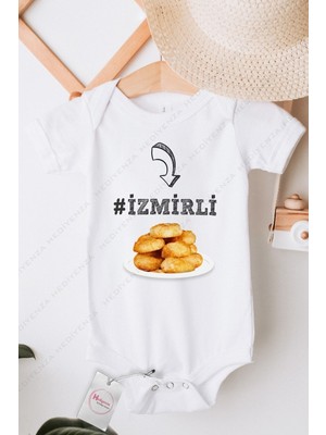 Hediyenza Izmirli ve Boyoz Baskılı Bebek Body & Zıbın