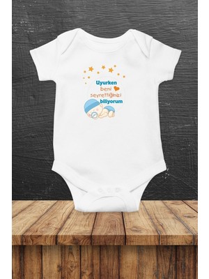 Hediyenza Uyuyan Erkek Bebek Body Zıbın