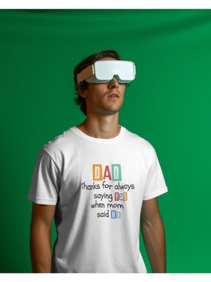 Hediyenza Dad T-Shirt, Baba Tişört, Babalar Günü Hediyesi, Baba T-Shirt  %100 Pamuk