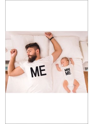 Hediyenza Me & Mini Me Babalar Günü T-Shirt ve Zıbın (Tekli Üründür Kombin Yapmak Içn 2 Adet Sepete Ekleyiniz)