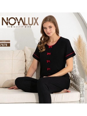 Ang Butik Noyalux 7878 Kadın Kısa Kollu Pijama Takımı