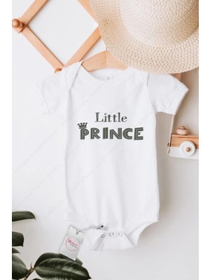 Hediyenza Little Prince Baskılı Bebek Body Zıbın
