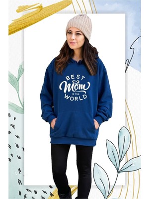 Hediyenza Best Mom En Iyi Anne Şardonlu Kalın Sweatshirt