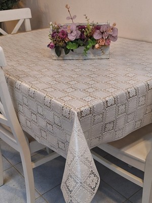Başak Ev Tekstili Ithal Silinebilir Pvc Masa Örtüsü – Kaymaz Tabanlı, Kumaş Görünümlü Pvc Masa Örtüsü