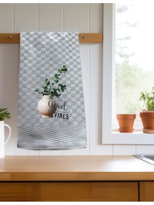 Hediyenza Okaliptus Good Vibes Mutfak Kurulama Bezi / Mutfak Peçetesi