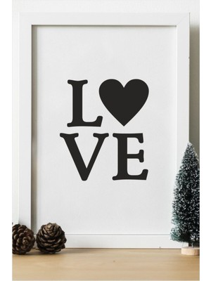 Hediyenza Love Ahşap 24X33 cm Tasarım Tablo Çerçeve