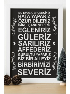 Hediyenza Ahşap 24X33 cm Tasarım Tablo Çerçeve