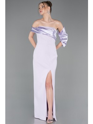 Abiyefon Bacak Dekolteli Uzun Abiye Elbise ABU4024