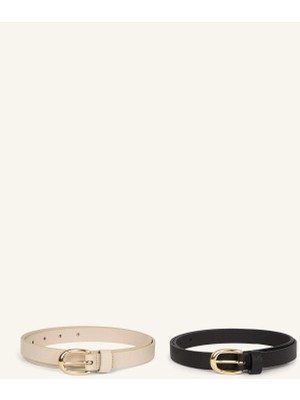 DeFacto Kadın Oval Toka Suni Deri Günlük KEMER H5080AXNS