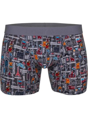 Doreanse Erkek Modal Renkli Baskılı Torbalı Normal Paça Boxer 1816