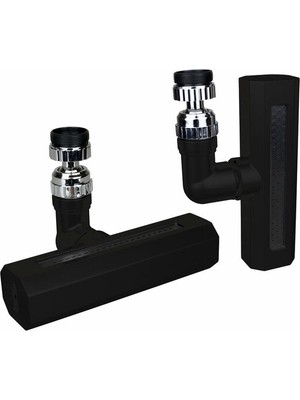 Go İthalat Siyah  Geniş  360 Derece Dönebilenoynar Başlık - 4 Mod  Perlatör Şelale Musluk Ucu KTX-3288 (5491)