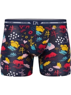 Doreanse Erkek Memox Baskılı Modal Normal Paça Renkli Boxer 1849