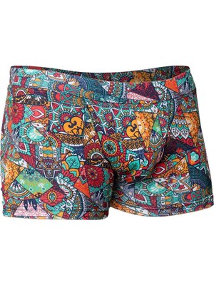 Doreanse Erkek Modal Çok Renkli Baskılı Torbalı Normal Paça Boxer 1807